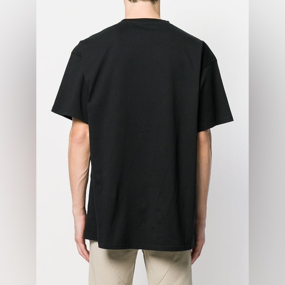 EUC Men’ Size Small Balenciaga OversizedBB Mode Logo Print T-shirt Black & White - Picture 5 of 13